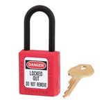 Safety Lockout Zenex Thermoplastic Padlock Red