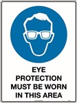 140x120mm  Self Adhesive  Packet of 4  Eye Protection Must be Worn