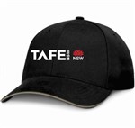 Swift Cap Cotton Twill BlackGrey Including TAFE Embroided Logo