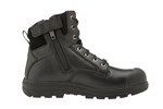 Ascent Safety Alpha 2 Lace Up Zip Side Safety Boot Black