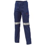 DNC Mid weight Digga CoolBreeze Cotton Drill Cargo Pants with Reflective Tape