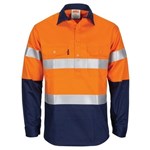 DNC Patron Saint Flame Retardant Cotton Drill Shirt Closed Front with 2 Ring Fire Retardant Tape Long Sleeve