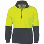 DNC Polar Fleece 12 Zip Pullover 100 Polyester 2 Tone