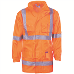 DNC Hi Vis 2 in 1 Rain Jacket X reflective Tape on Back