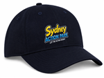 Cap Heavy Brushed Cotton Navy Including Sydney Action Park Power Print Logo