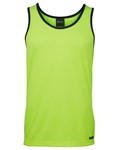 JBs Hi Vis Contrast Singlet 100 Polyester 2 Tone