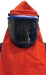 Westex Ultra Soft Three Layer 237gsm Hood With Next Generation GLT Front Lift Visor internal hard hat 40 calcm2 Orange