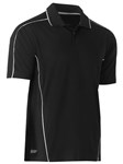 Bisley Cool Mesh polo with Reflective Piping