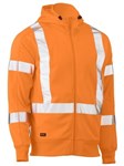 Bisley Rail Zip Front Fleece Hoodie with Reflective Tape