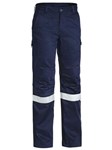 Bisley Industrial Engineered Cargo Cotton Drill Pants with Reflective Tape