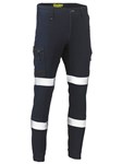 Bisley Flex  Move Stretch Cuffed Reflective Cargo Pants Denim