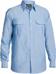 Bisley Oxford Shirt Long Sleeve 65 Polyester 35 Cotton