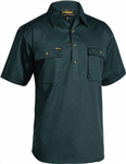 Bisley Cotton Drill Shirt Closed Front Short Sleeve