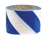 Barricade Tape BlueWhite 100Metre Roll x 75mm Wide