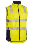 Bisley Fleece Hi Vis Soft shell Brushed Fleece Lined Vest with Reflective Tape