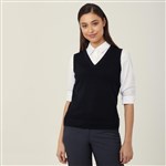 NNT Ladies Pure Wool Detail Vest Black