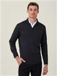 NNT Mens Long Sleeve Zip Neck Jumper