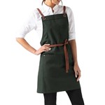 Tom Bib Apron  Forest  Loop Strap  Tan