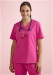Bizcare Ladies Pink VNeck Scrub Top