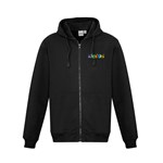 Biz Collection Mens Crew Full Zip Hoodie PolyCotton Fleece Black
