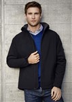 Biz Collection Summit Jacket Mens breathable ripstop shell with fleece lining Windproof and water repellent