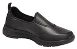 King Gee Superlites Ladies Leather Slip On Non Safety Black