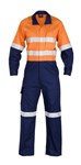 King Gee Workcool Combination Cotton Drill Overalls RT1 Reflective Tape 2 Tone
