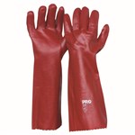 PVC Gloves 18 45cm Red