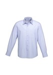 Biz Collection Mens Ambassador Stripe Shirt Long Sleeve 75 Polyester 25 Cotton yarn dyed