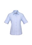 Biz Collection Ladies Ambassador Stripe Shirt Short Sleeve 75 Polyester 25 Cotton yarn dyed