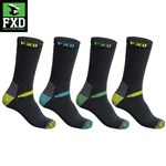 FXD Socks 4 Pack Black One Size 712