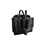 Leather Battery Pouch with Tool Holder Front  Side Pouches