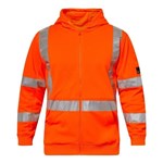Alpine HiVis Hoodie with Rail Reflective Tape Orange