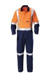 Hard Yakka Cotton Drill Coveralls H Pattern Reflective 2 Tone