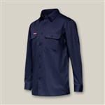Hard Yakka Cotton Drill Ventilated Shirt Long Sleeve